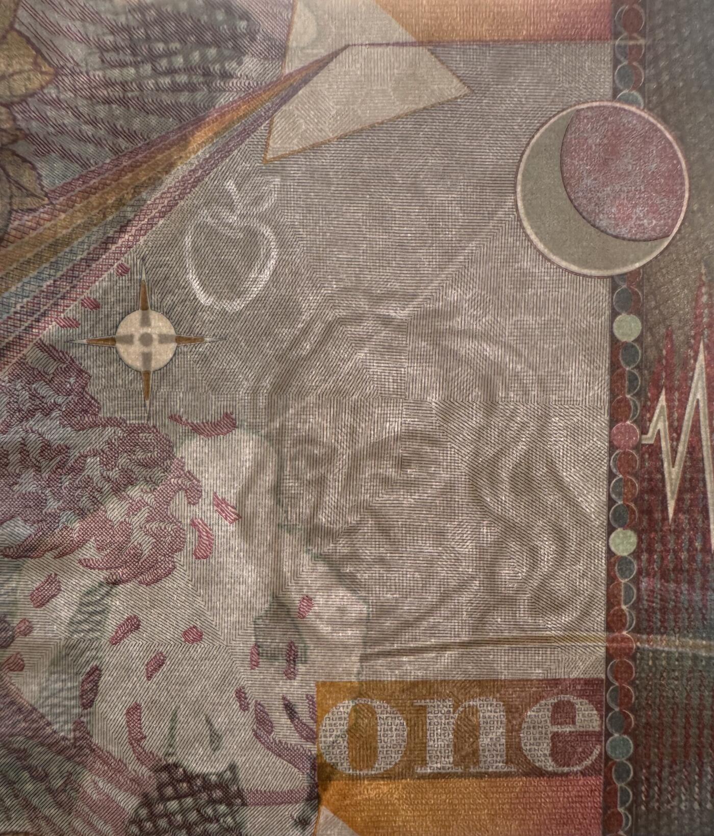 2025第25场（总第225期）：精品测试钞、塑料钞、纪念券、外钞综合场 德纳罗DLR 牛顿1单位“电波版”测试钞过程稿UNC