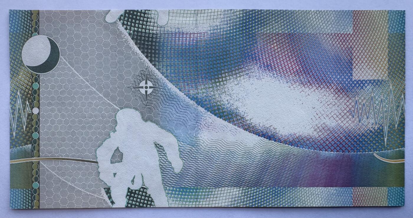 2025第25场（总第225期）：精品测试钞、塑料钞、纪念券、外钞综合场 德纳罗DLR 牛顿1单位“电波版”测试钞过程稿UNC