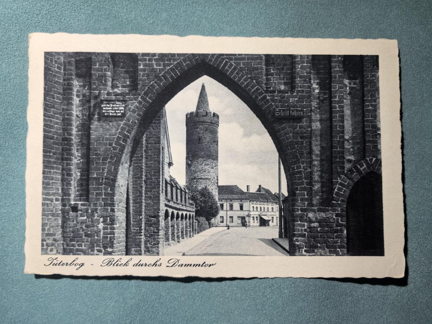 盛世勋华——号角文化勋章邮票专场拍卖第292期 德国（1939）泰特洛夫城达姆门景色实寄明信片 贴兴登堡邮票