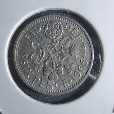 沼泽如烟--第924场 - 英国1965年6便士