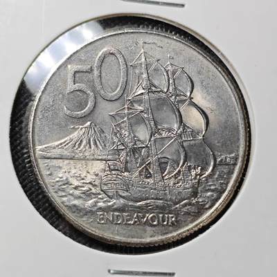 KK钱币收藏小铺 第375期  2月预留时间 周末发货 - 1980 新西兰50分