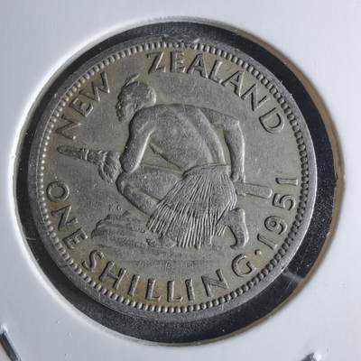 沼泽如烟--第924场 - 新西兰1951年1先令