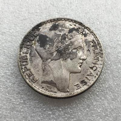 世界钱币专场拍卖 每周二开拍 - 1938年法国谷物女神20法郎银币 20克