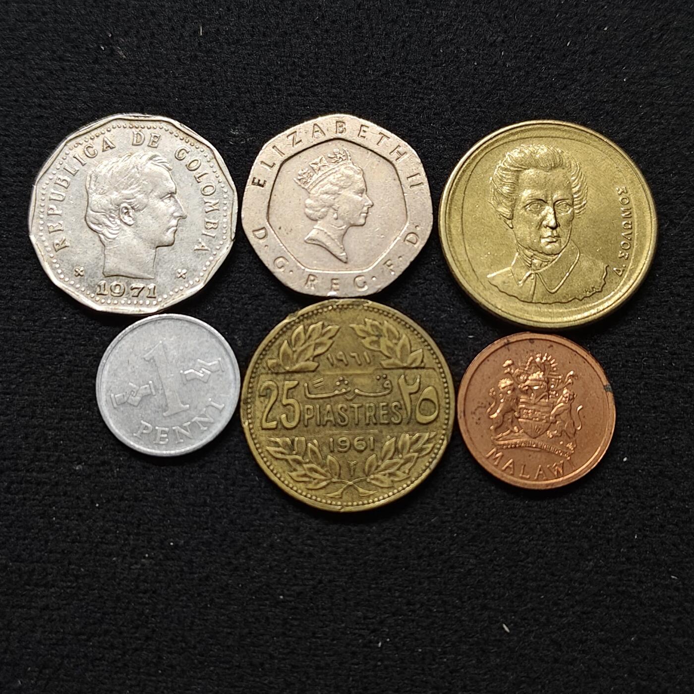 【全场包邮】纯粹捡漏拍484场（免费代拍第21场） 世界各国各年份散币6枚一组