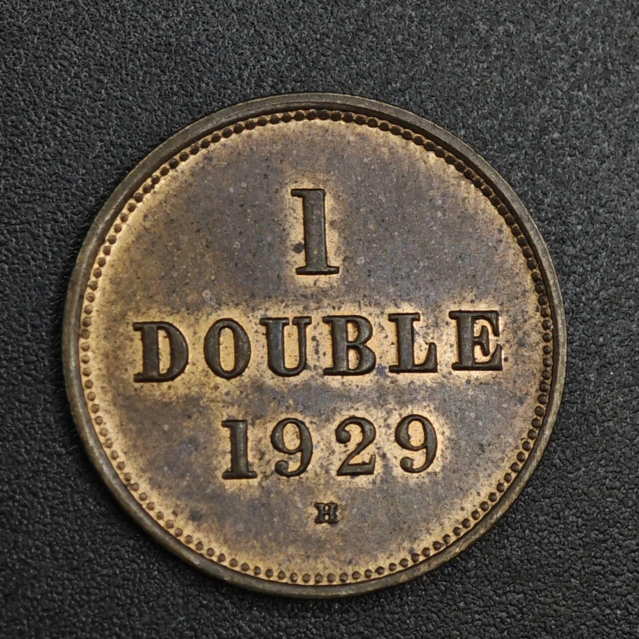 【淘币小摊】实时拍第八百二十一拍   散币场   满百包邮可预留二周 每周一统一发货   根西岛1929年1道布铜币