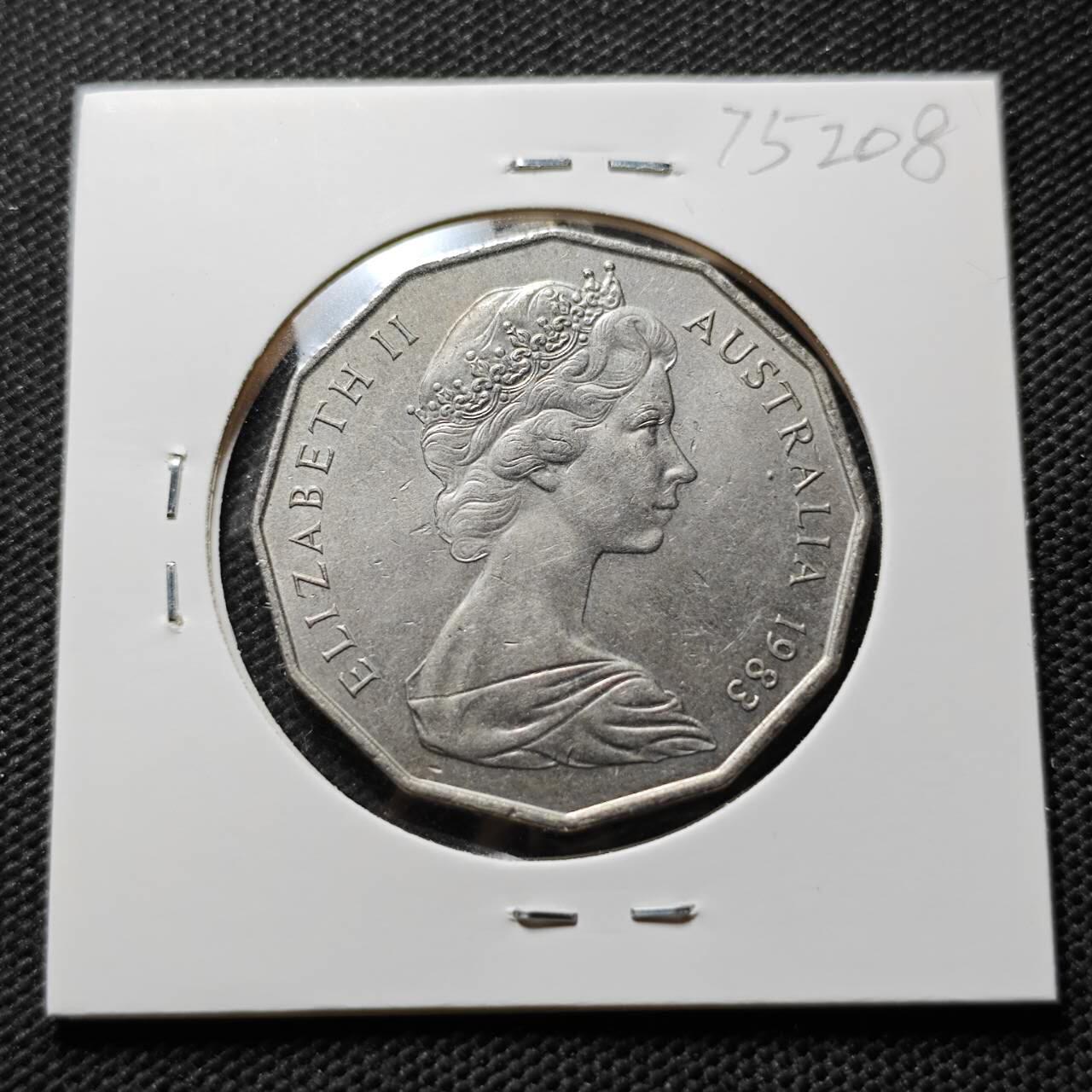 KK钱币收藏小铺 第375期  2月预留时间 周末发货  1983澳大利亚50分