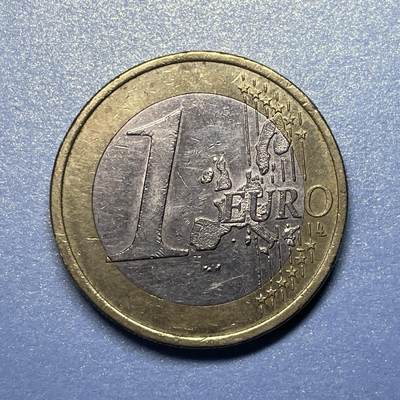 【世界各国硬币】限时专拍 - 【008】2002年1欧元硬币一枚