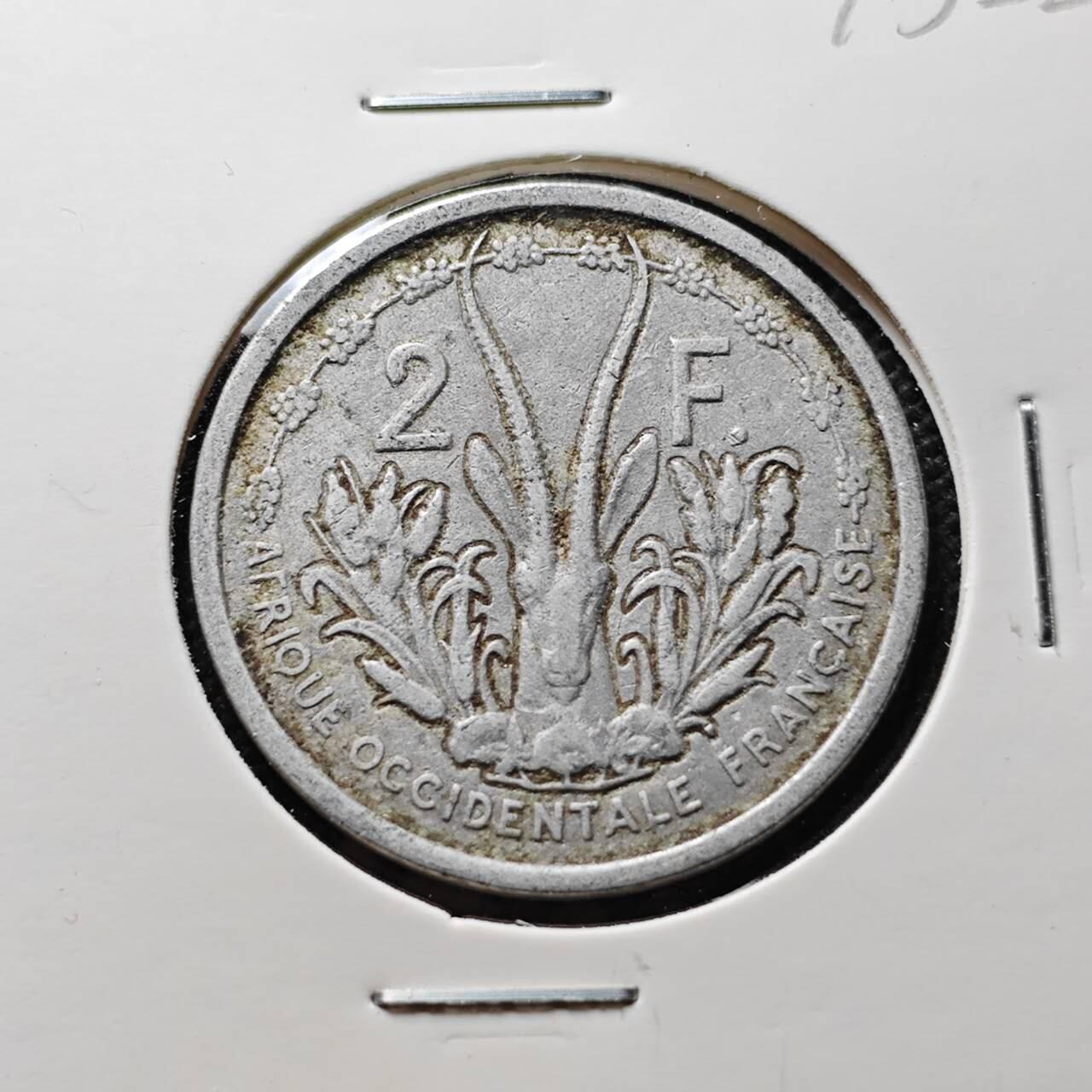 KK钱币收藏小铺 第375期  2月预留时间 周末发货  1948法属西非5法郎