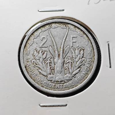 KK钱币收藏小铺 第375期  2月预留时间 周末发货 -  1948法属西非5法郎