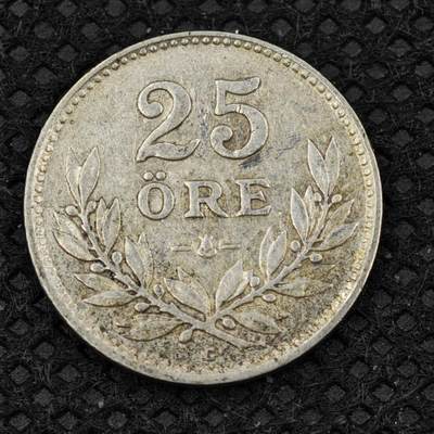 【淘币小摊】限时拍第八百二十四拍  小银币场  满百包邮可预留两周  周一统一发货  -   瑞典1938年25欧尔银币