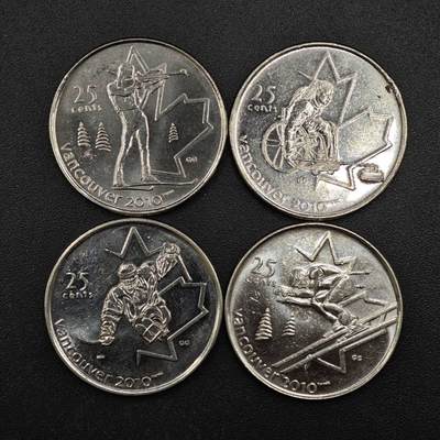 【淘币小摊】实时拍第八百二十一拍   散币场   满百包邮可预留二周 每周一统一发货   - 加拿大温哥华冬奥会25分纪念币4