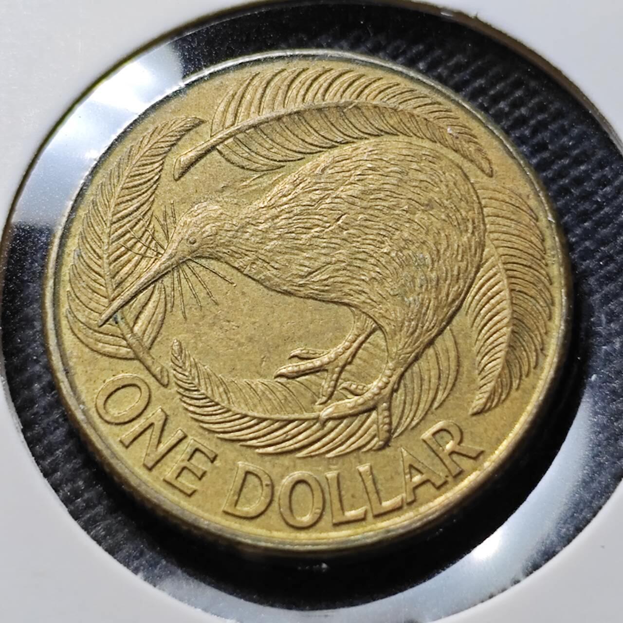 KK钱币收藏小铺 第375期  2月预留时间 周末发货  新西兰1元