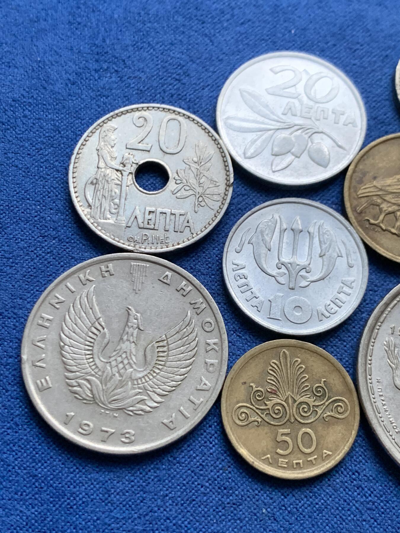 《竞宝斋》第445场 周日，周一，2场连拍 （全场包邮） 12枚一组 希腊钱币 品种挺多的 细节见图