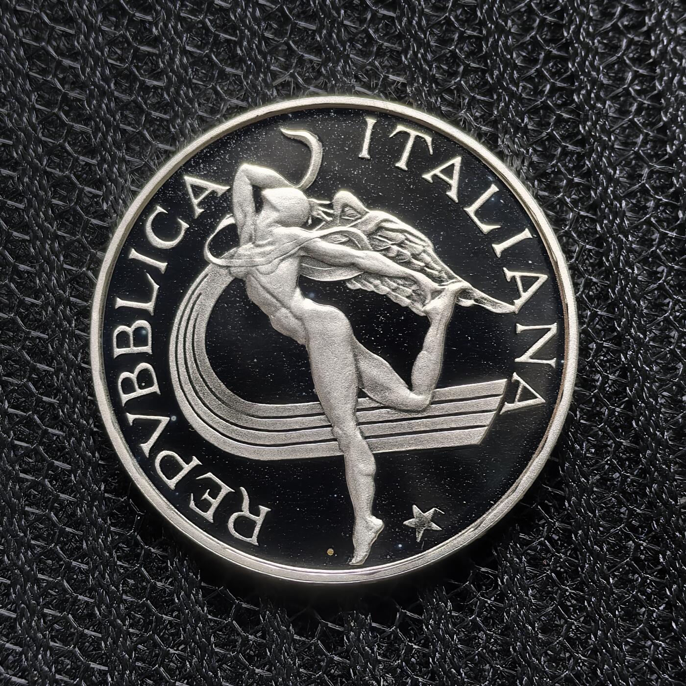 道一币馆币章第一百五十八场 原盒证 意大利1987年罗马世界田径锦标赛500里拉精制银币 21150