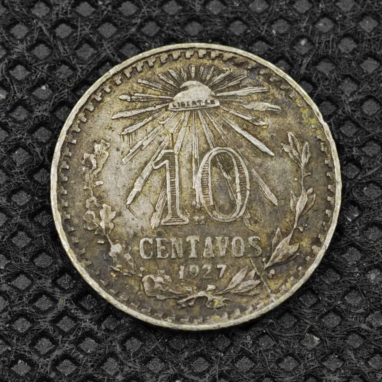 【淘币小摊】限时拍第八百二十四拍  小银币场  满百包邮可预留两周  周一统一发货   墨西哥1927年10分银币