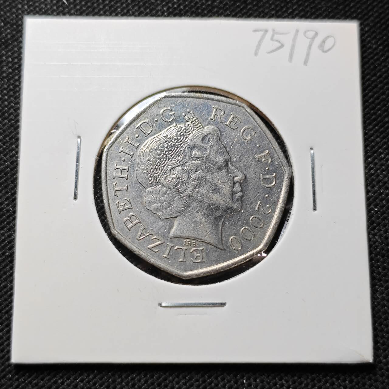 KK钱币收藏小铺 第375期  2月预留时间 周末发货  英国50便士纪念币