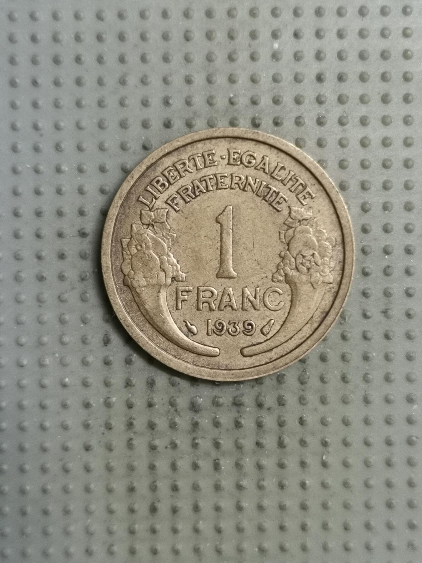 2025年第133场各国散币拍卖（总第133场） 法国1939年1法郎