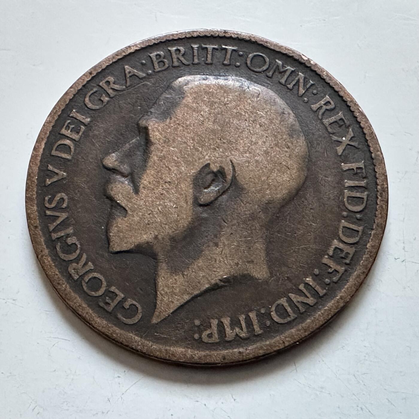 🌹外币初藏🌹🐯2025年第138场  每周二四六晚8️⃣点 接代拍 英国1917年半便士a