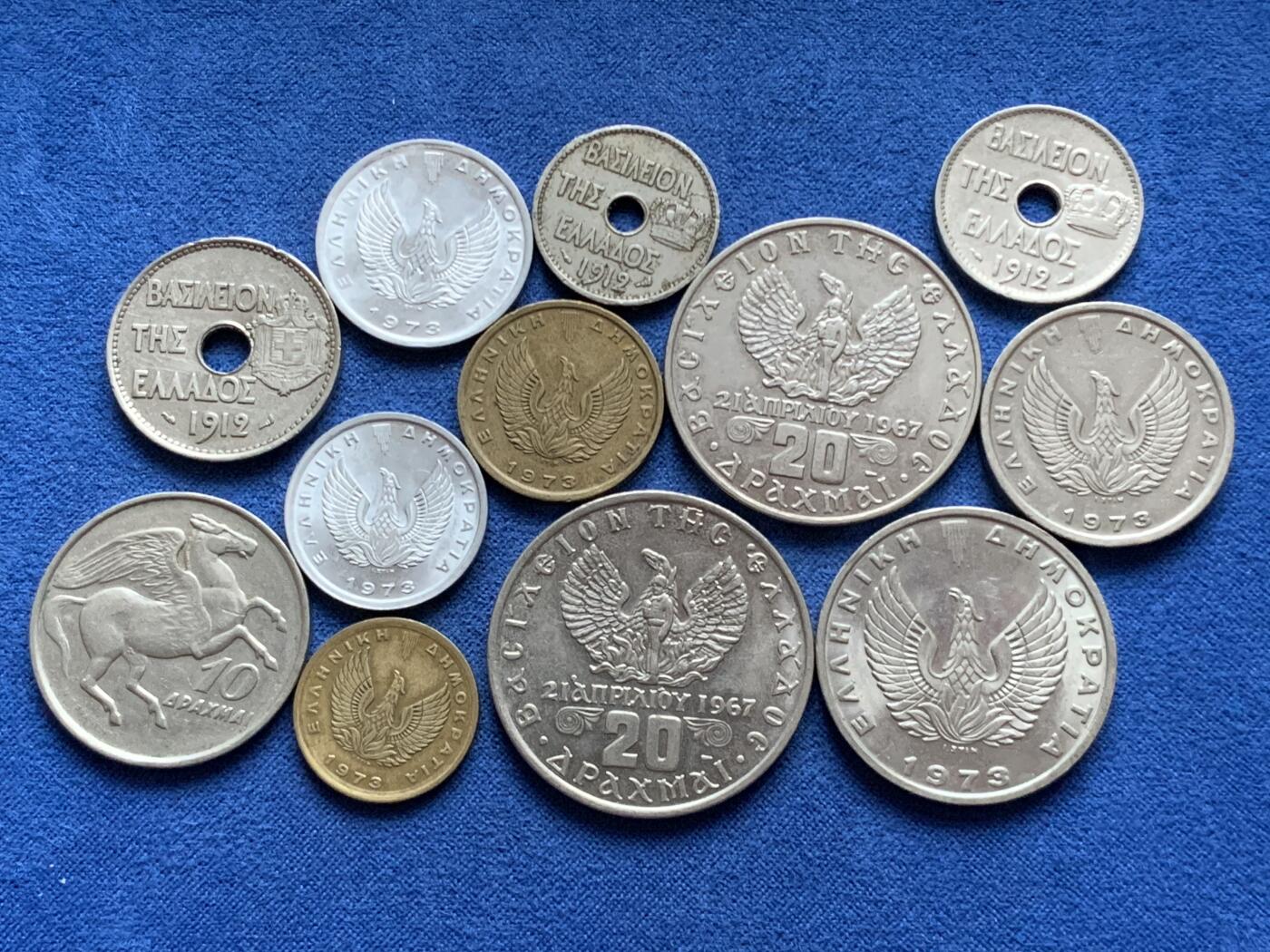 《竞宝斋》第445场 周日，周一，2场连拍 （全场包邮） 12枚一组 希腊钱币 品种挺多的 细节见图