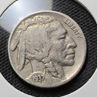 KK钱币收藏小铺 第375期  2月预留时间 周末发货 -  1937美国5分镍币