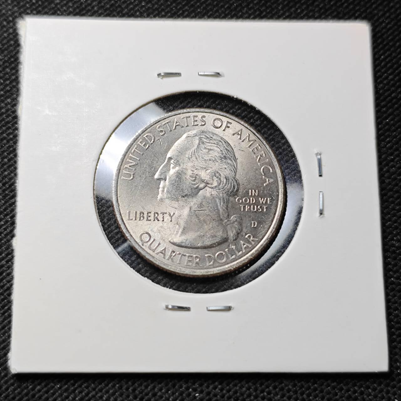 KK钱币收藏小铺 第375期  2月预留时间 周末发货  美国25分纪念币 好品