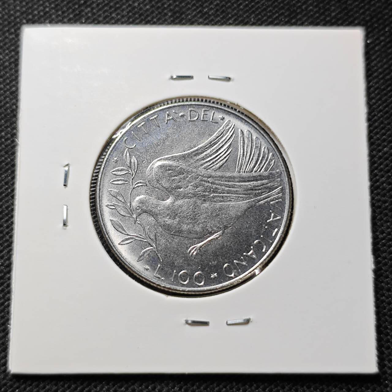 KK钱币收藏小铺 第375期  2月预留时间 周末发货  梵蒂冈100里拉