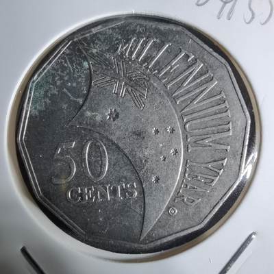 沼泽如烟--第924场 - 澳大利亚2000年50分纪念币