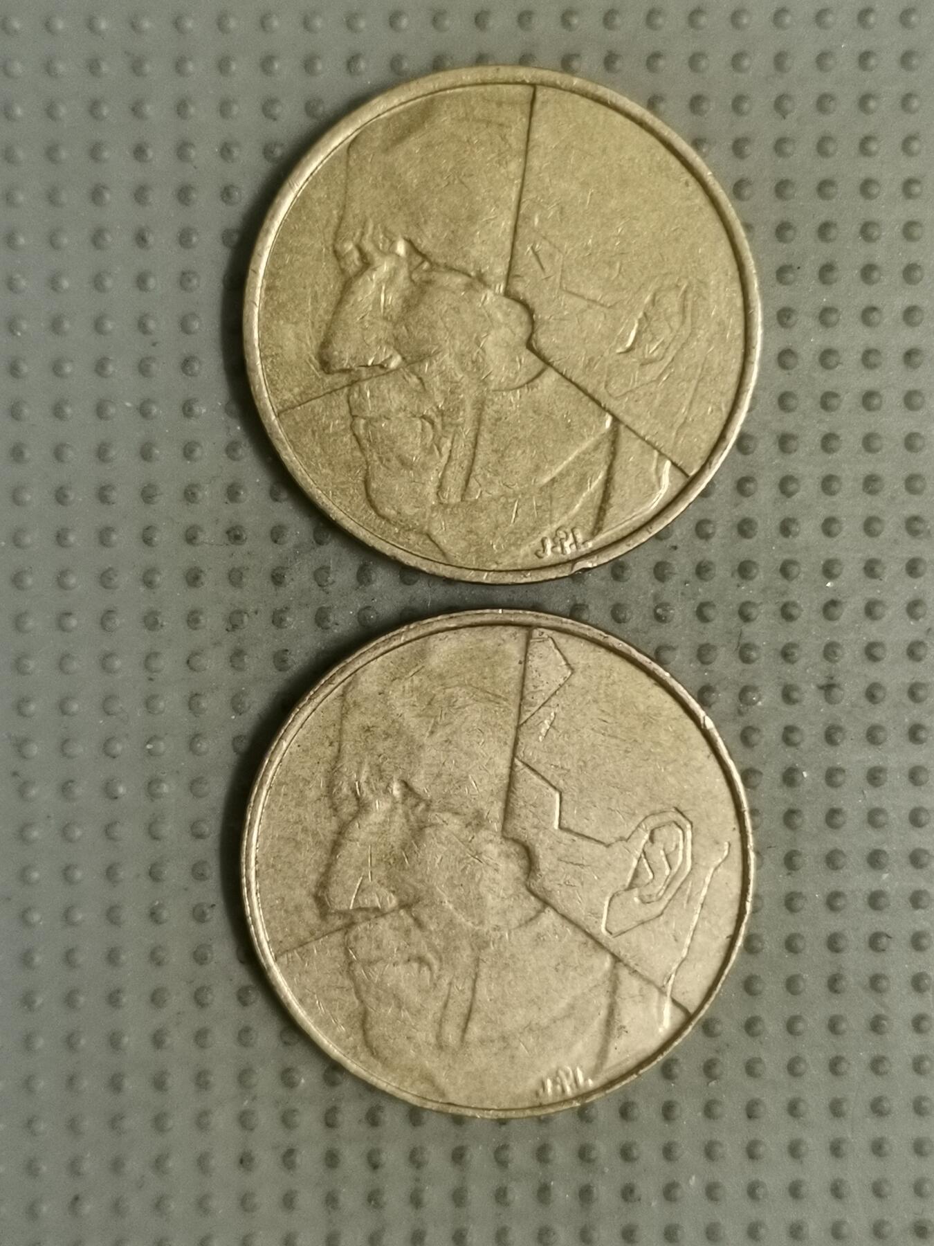 2025年第133场各国散币拍卖（总第133场） 比利时1986年5法郎两种语言