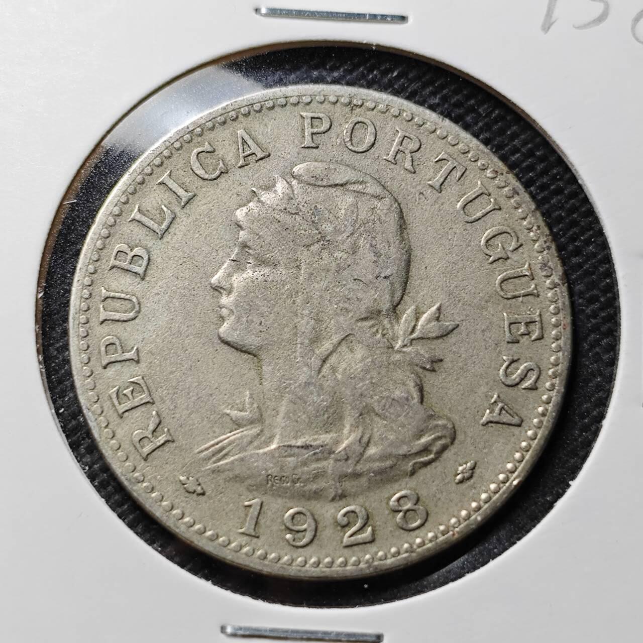 KK钱币收藏小铺 第375期  2月预留时间 周末发货  1928葡属圣多美和普林西比50分