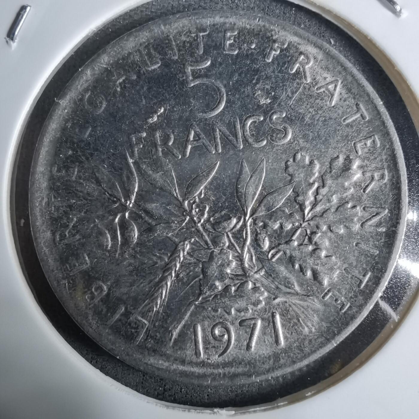 沼泽如烟--第924场 法国1971年5法郎