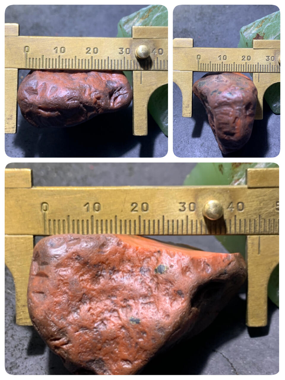 精美川料铁红皮开窗料实肉南红玛瑙原石一颗，