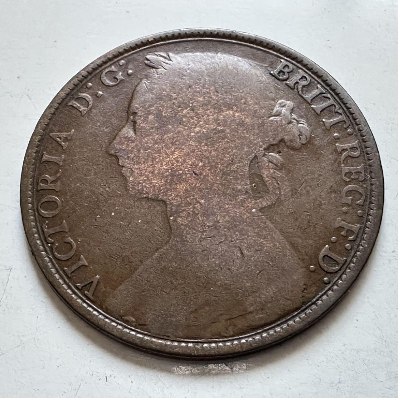 🌹外币初藏🌹🐯2025年第138场  每周二四六晚8️⃣点 接代拍 英国1890年一便士