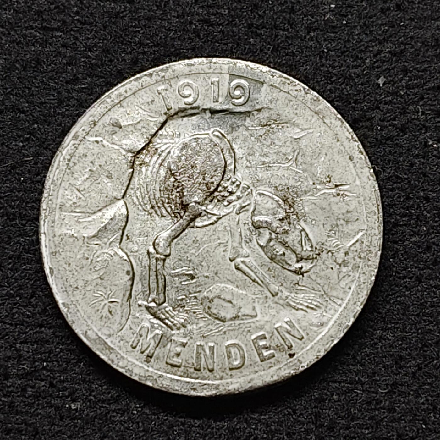 【全场包邮】纯粹捡漏拍484场（免费代拍第21场） 德国紧急状态门登洞熊1919年50芬妮