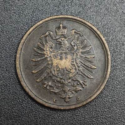 【淘币小摊】实时拍第八百二十一拍   散币场   满百包邮可预留二周 每周一统一发货   - 德国1875年短翅1芬妮铜币