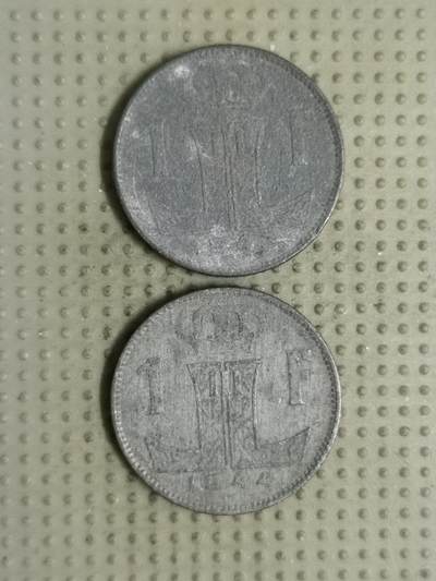 2025年第133场各国散币拍卖（总第133场） - 比利时1法郎锌币2枚