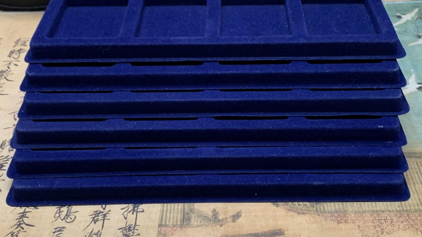 《竞宝斋》第445场 周日，周一，2场连拍 （全场包邮） 德国灯塔钱币展示托盘6个（单盘8枚装，常规NGC、PCGS评级币均能放下，状态非常好）