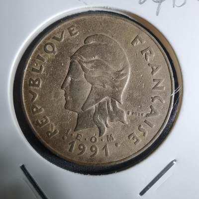 沼泽如烟--第924场 - 法属波利尼西亚1991年100法郎