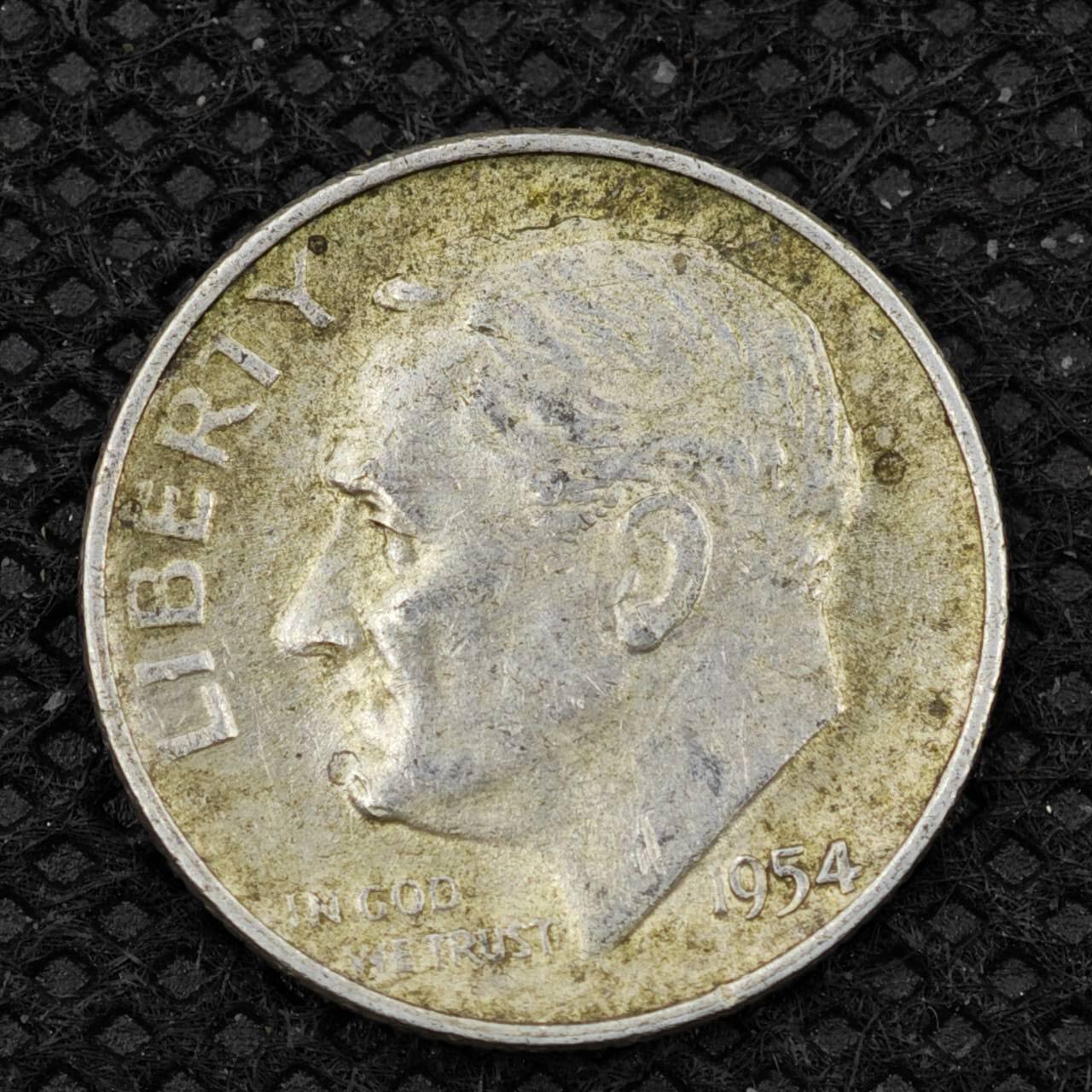 【淘币小摊】限时拍第八百二十四拍  小银币场  满百包邮可预留两周  周一统一发货   美国1954年10分银币