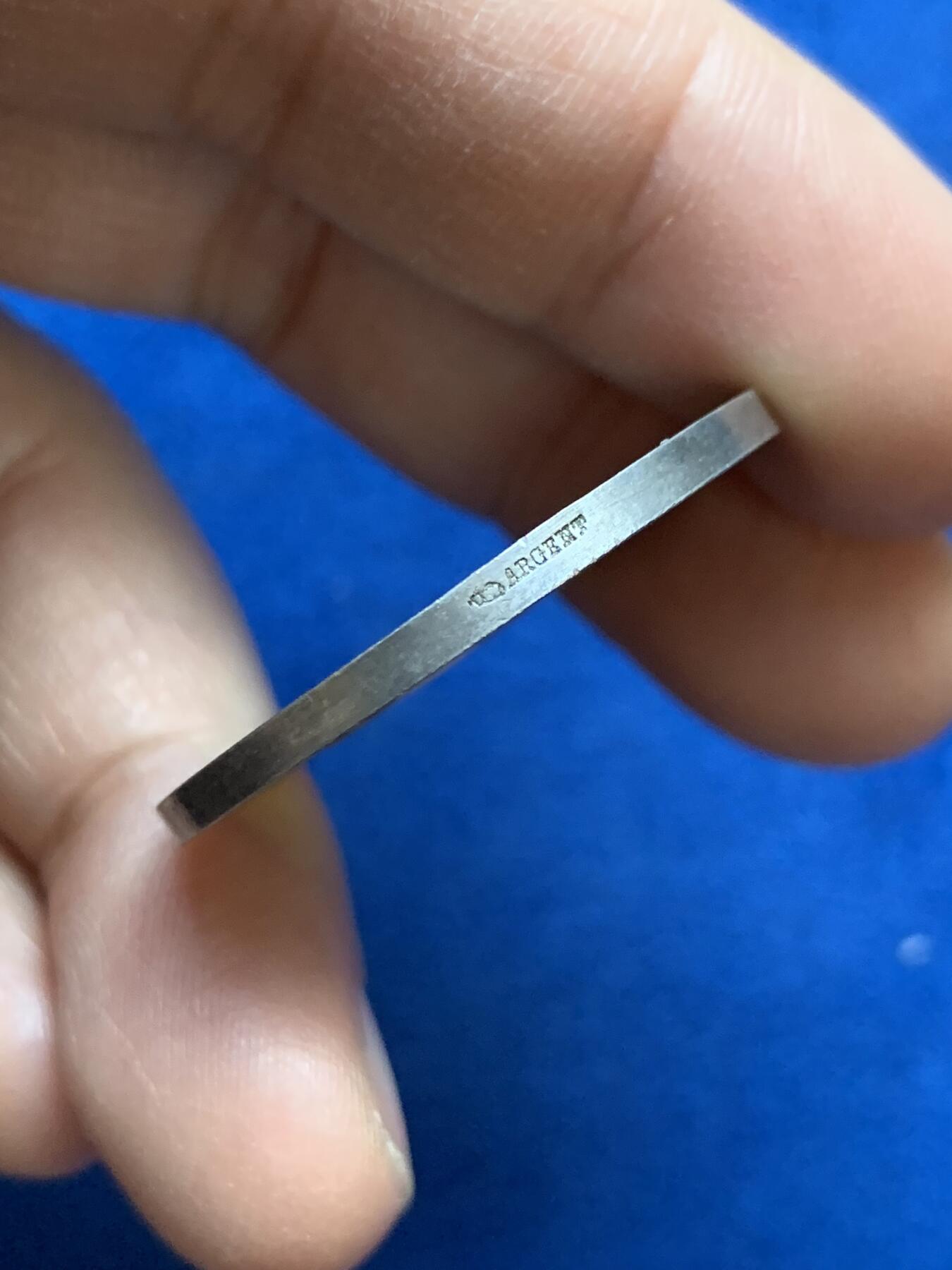 《竞宝斋》第445场 周日，周一，2场连拍 （全场包邮） 法国1886年圣艾蒂安公证处银质代币，丰饶角AR，33mm，16.1克。