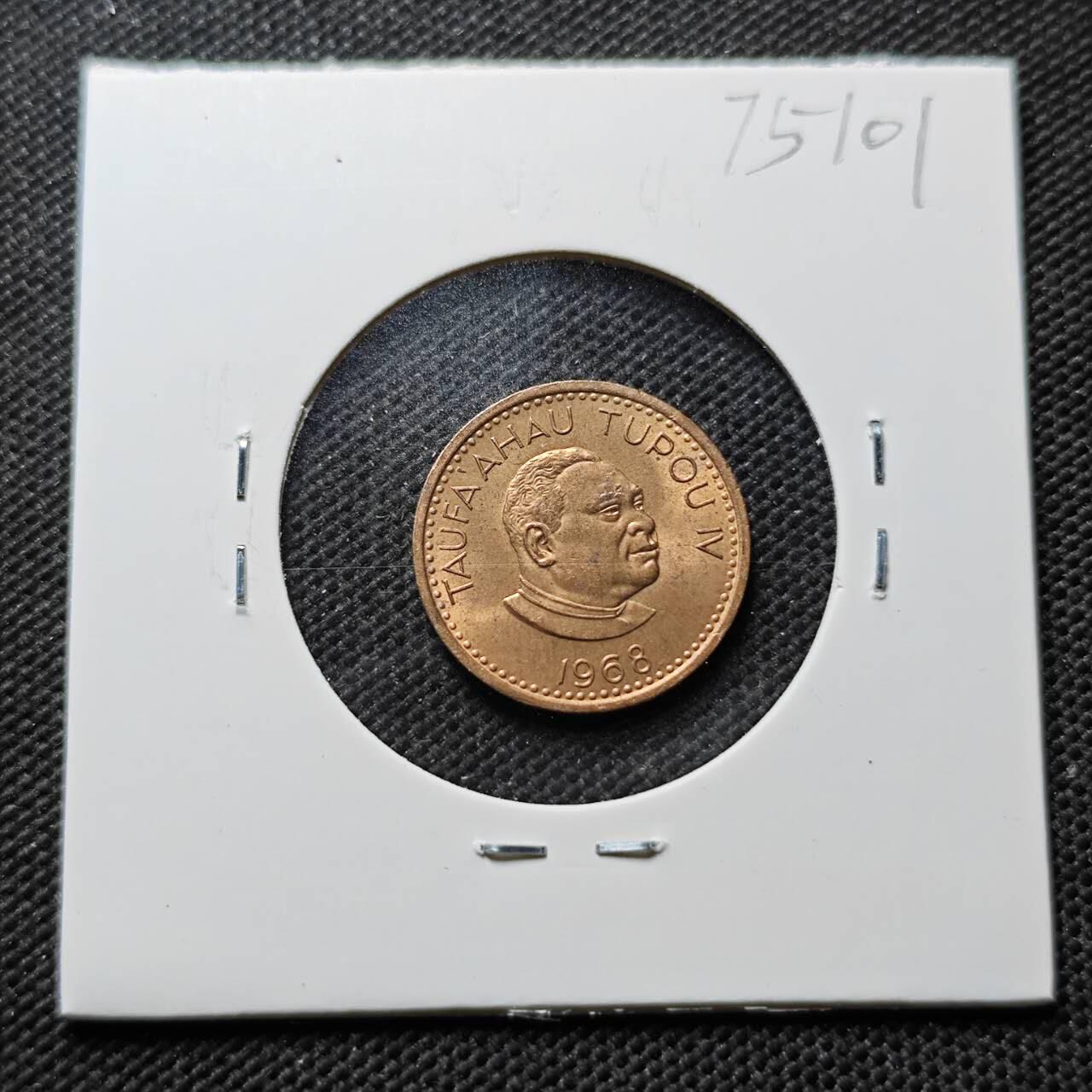 KK钱币收藏小铺 第375期  2月预留时间 周末发货  汤加1分铜币 好品