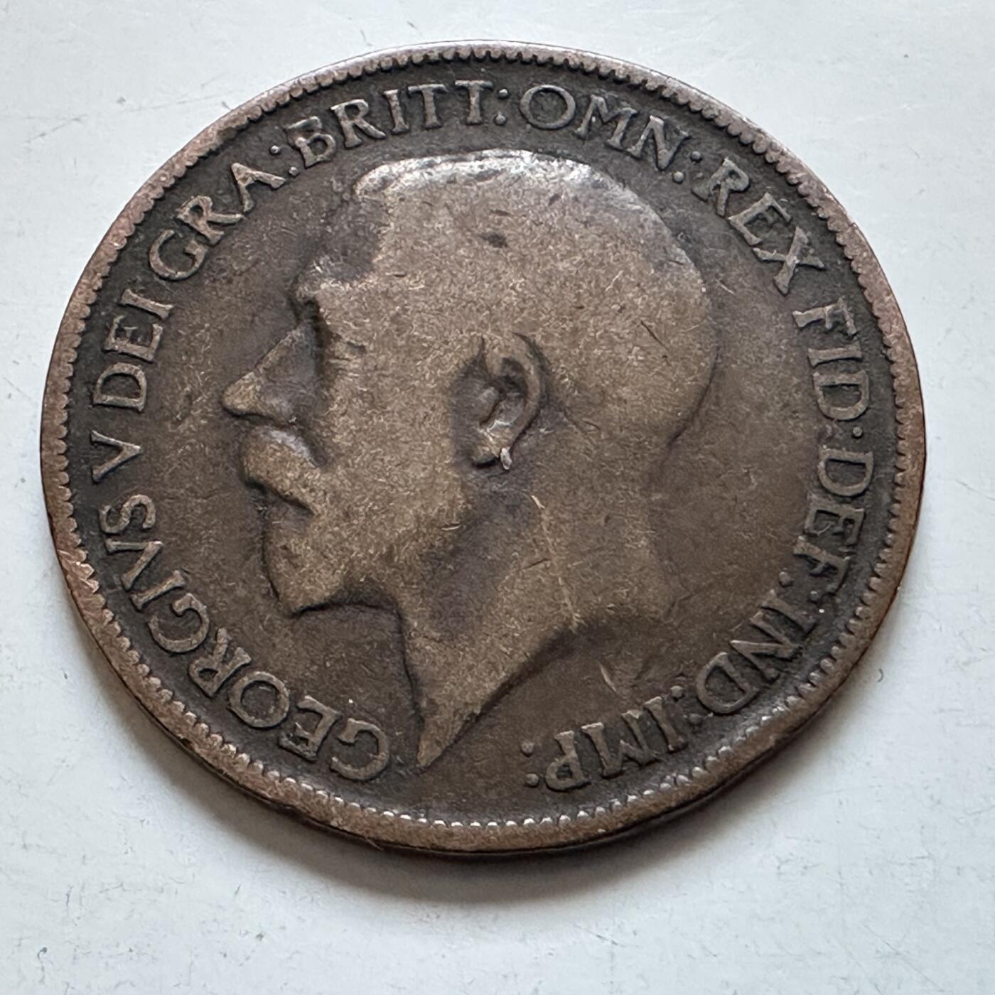 🌹外币初藏🌹🐯2025年第138场  每周二四六晚8️⃣点 接代拍 英国1917年半便士b