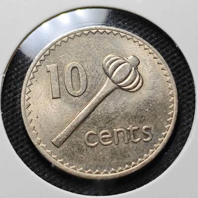 KK钱币收藏小铺 第375期  2月预留时间 周末发货 -  1980斐济10分好品