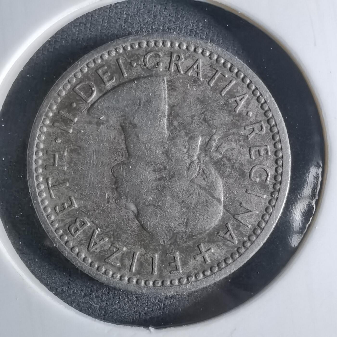 沼泽如烟--第924场 英国1957年6便士