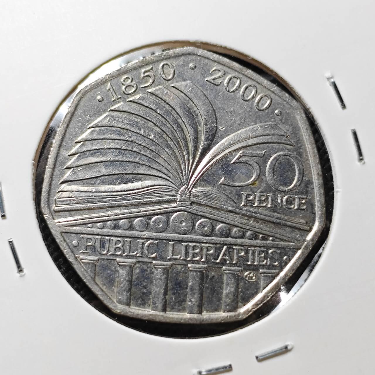 KK钱币收藏小铺 第375期  2月预留时间 周末发货  英国50便士纪念币