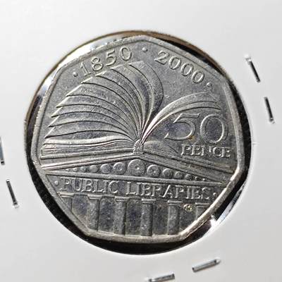 KK钱币收藏小铺 第375期  2月预留时间 周末发货 -  英国50便士纪念币