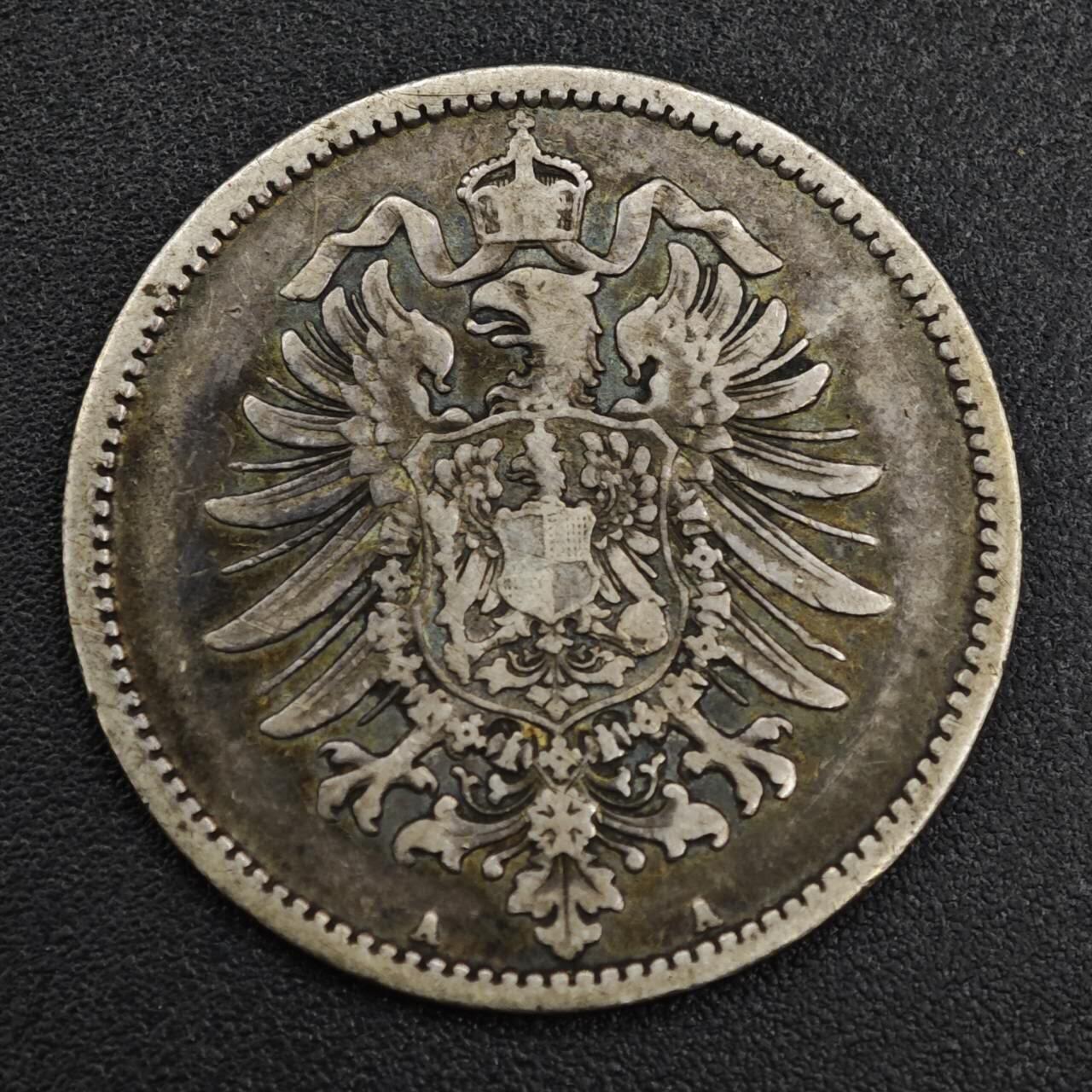 【淘币小摊】实时拍第八百二十一拍   散币场   满百包邮可预留二周 每周一统一发货   德国1875年1马克银币