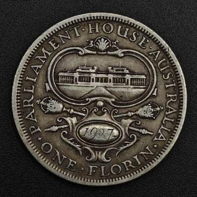 【淘币小摊】实时拍第八百二十一拍   散币场   满百包邮可预留二周 每周一统一发货   - 澳大利亚1927年乔治五世弗洛林银币