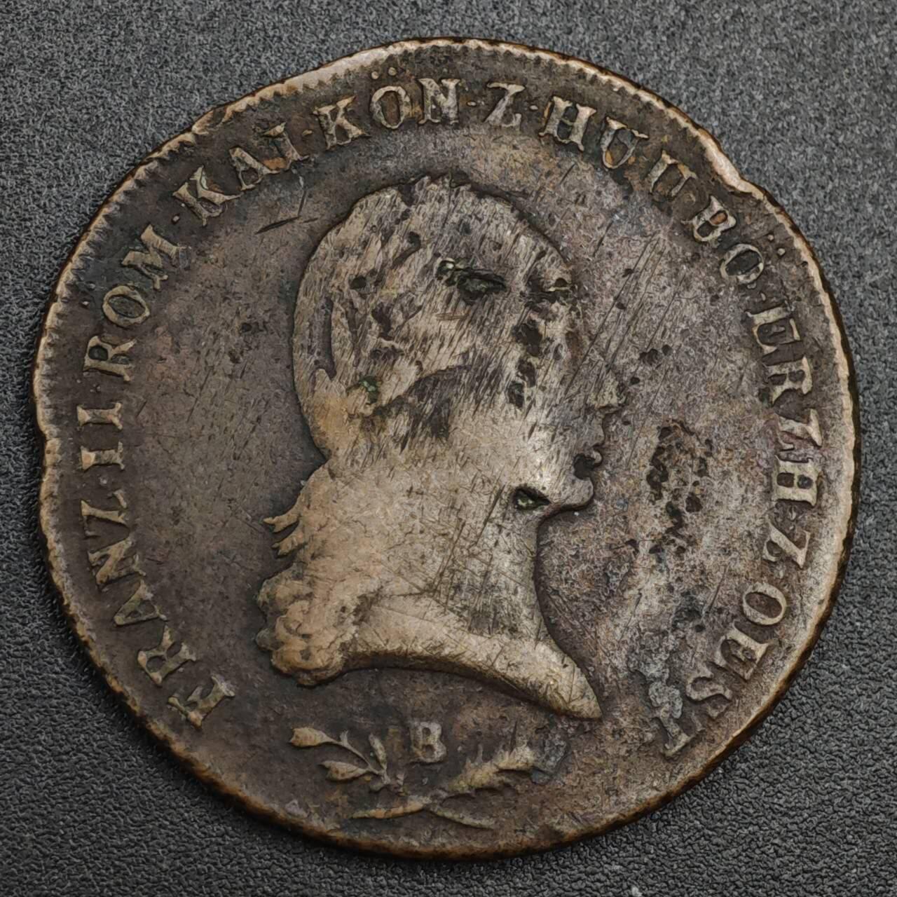 【淘币小摊】实时拍第八百二十一拍   散币场   满百包邮可预留二周 每周一统一发货   奥地利1800年6克鲁泽大铜币