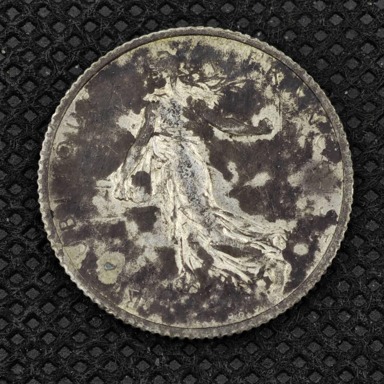 【淘币小摊】限时拍第八百二十四拍  小银币场  满百包邮可预留两周  周一统一发货    法国1918年播种女神1法郎银币