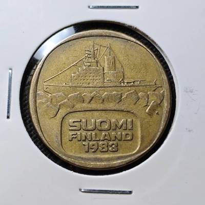 KK钱币收藏小铺 第375期  2月预留时间 周末发货 -  1983芬兰5马克破冰船